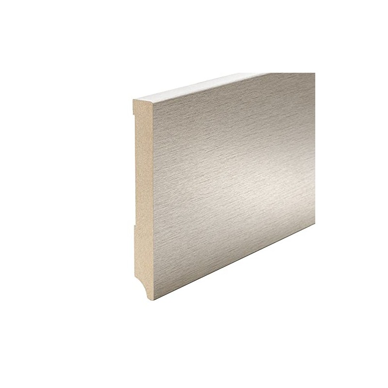 Skirting Boards in Stainless Steel Look - MDF Profiles &