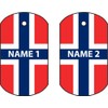 Personalisierter Norway Hundemarke Auto Lufterfrischer