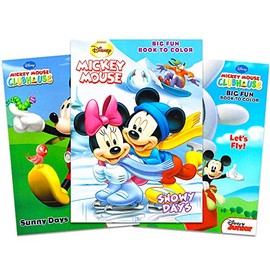 Mickey Mouse Coloring Book Set (3 Books)