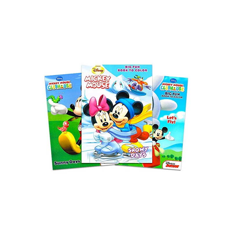 Mickey Mouse Coloring Book Set (3 Books)