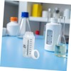 BUGUUYO 4pcs Plastic Graduated Reagent Bottles with Wide Mouth and