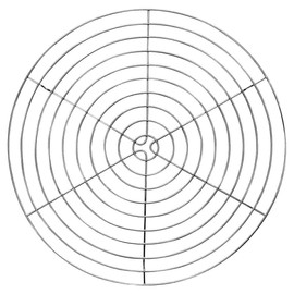 Städter 464070 Tortengitter rund, chrom / silber, 32 x 32 x 1,5 cm