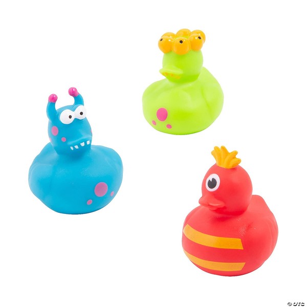 Fun Express Vinyl Monster Rubber Ducks - Halloween Duck