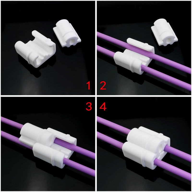 ITROLLE 12pcs Wall Mesh Panel Clip Mesh Panel Clip White