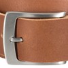LINDENMANN Men's Leather Belt, Full Cowhide Leather, Buffalo Leather, 4