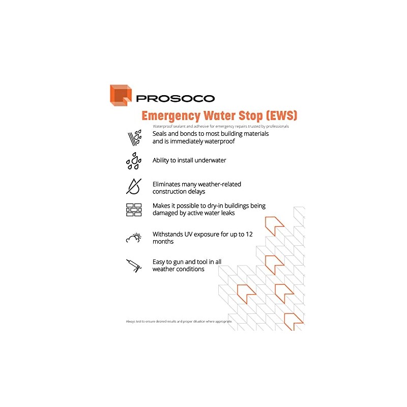 PROSOCO Emergency Water Stop | Waterproof sealant and Adhesive for