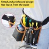Tool Belt,Genuine Leather Tool Pouch,Detachable & Adjustable Single Side Tool
