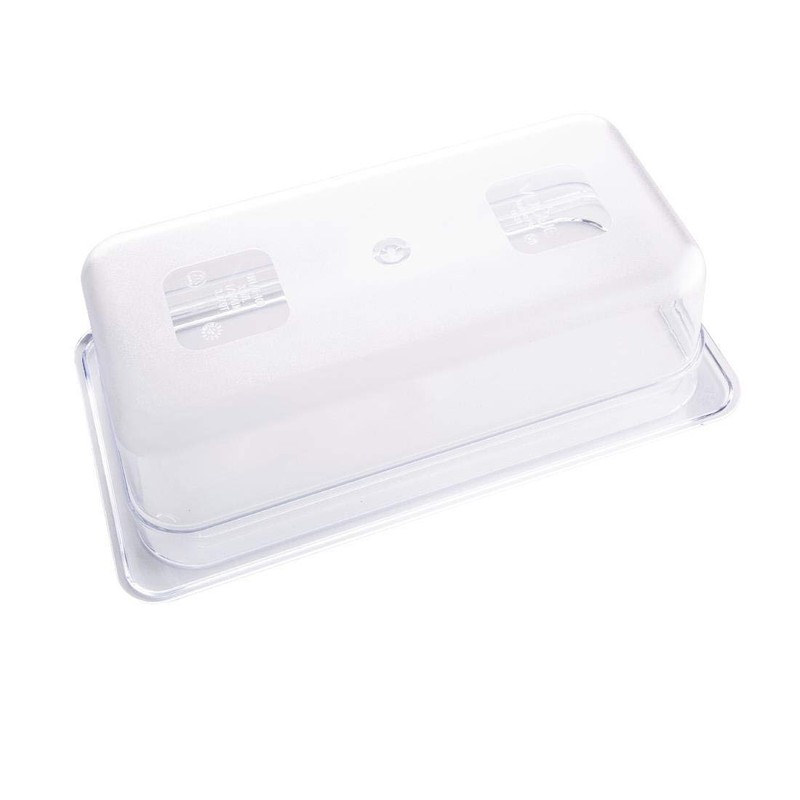 Vogue U233 Polycarbonate 1/3 Gastronorm Container, Clear, 100 mm Length,