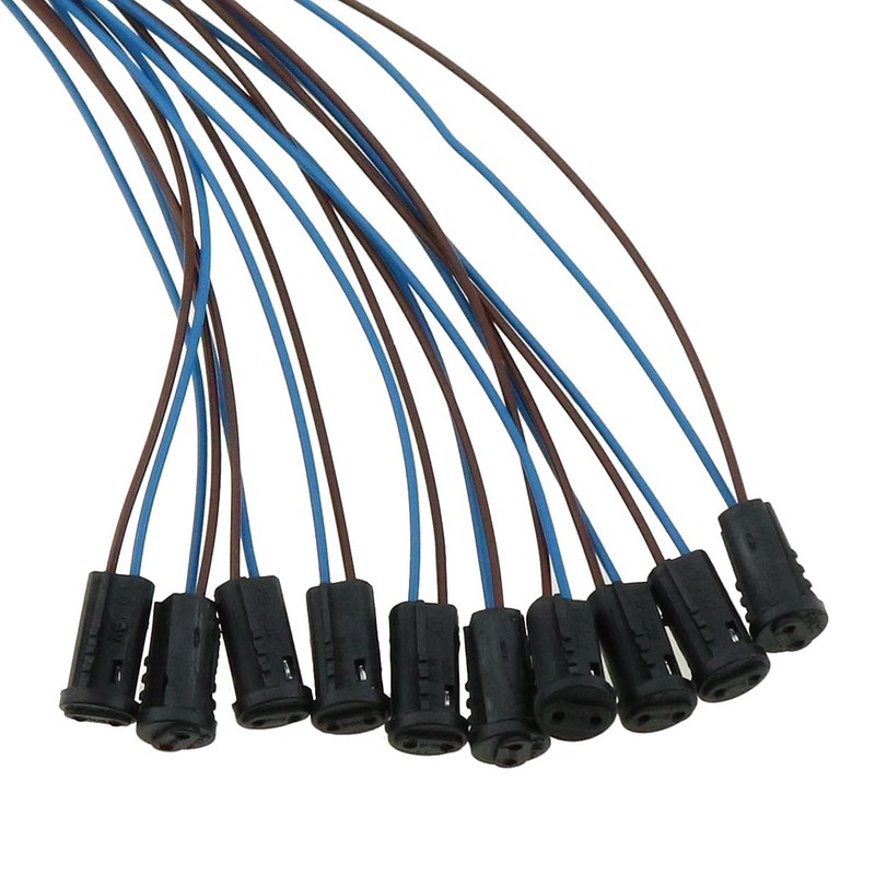 ZZHXSM 10PCS Black G4 Plastic lamp Holder Plug G4 Lamp