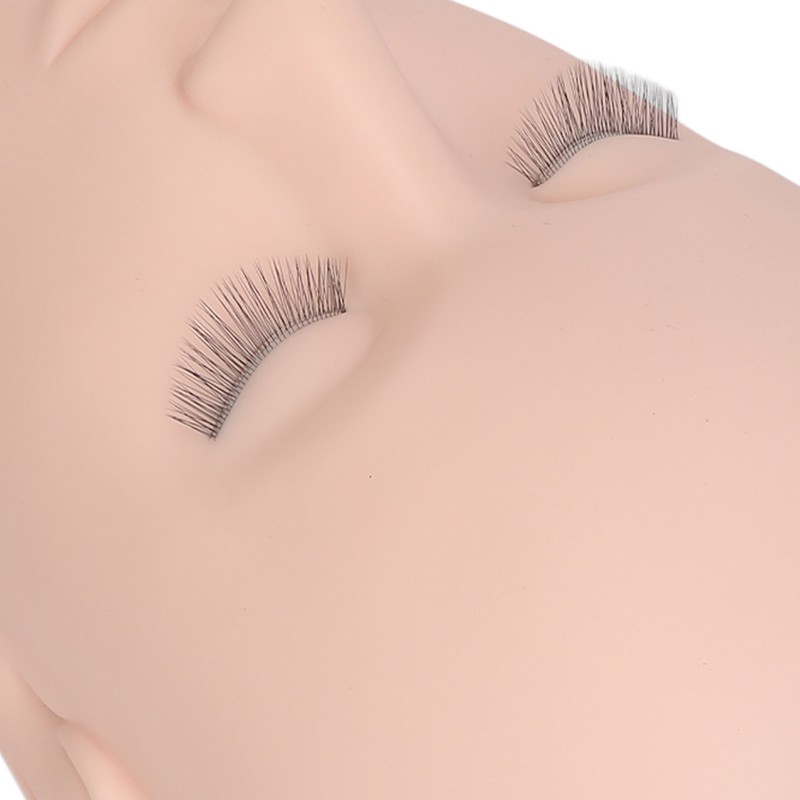 Eyelash Mannequin Head 3 Layers High Density Lash Extension Makeup