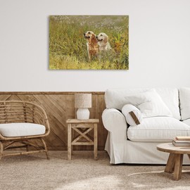 Stupell Industries Happy Dogs Field Day Canvas Wall Art, design by Sueellen Ross, 36 x 24
