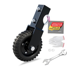 USCaster Gate Wheel 6inch Black Under Mount Farm Gate Caster to Prevent Dragging for Chain Link Fence Sliding Gate Casters 330lb Capacity(Black 1pack)