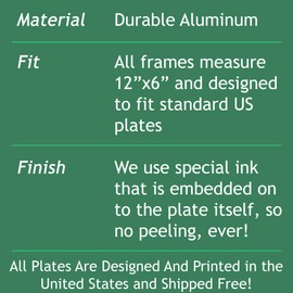 MCMP Mamba for Life Aluminum Car License Plate Frame