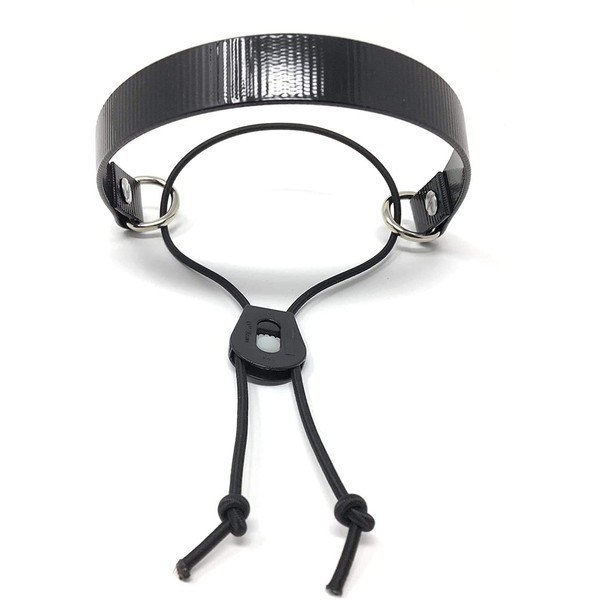 Sparky Pet Co Waterproof Black High Flex E Bungee Sure Fit Quick On/Off Full Grip E Collar Strap- 1 Inch Wide- Dogtra ARC