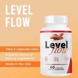 Unbranded (1 Pack) Level Flow Capsules – Advanced Blood Flow & Circulation Support Formula