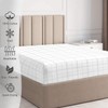 Pizuna Cotton White Big Checks Fitted Bed Sheets Double, 300