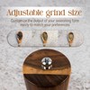 Acacia Wood Salt & Pepper Grinder Set – 8" Manual