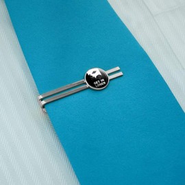 GRAPHICS & MORE Get in Loser UFO Alien Abduction Funny Humor Round Tie Bar Clip Clasp Tack Silver Color Plated