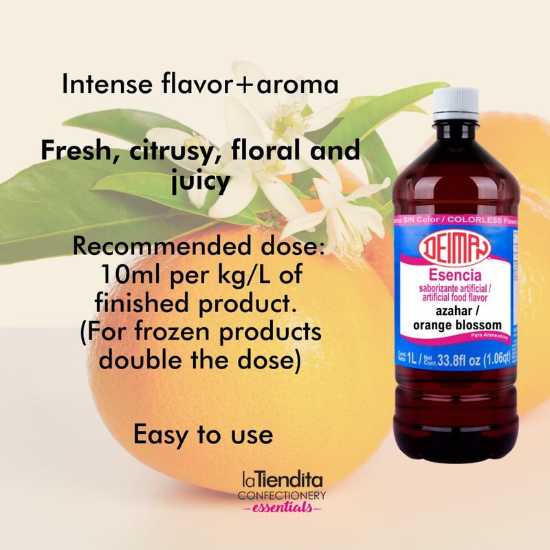 Deiman Artificial Food Flavoring Orange Blossom Essence(33.8 fl oz)