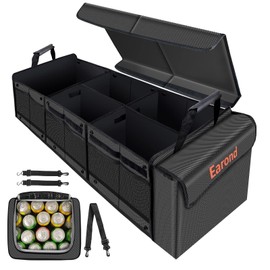 EAROND Car Trunk Organizer with Portable Leakproof Cooler Bag,Foldable Cover,Adjusta.