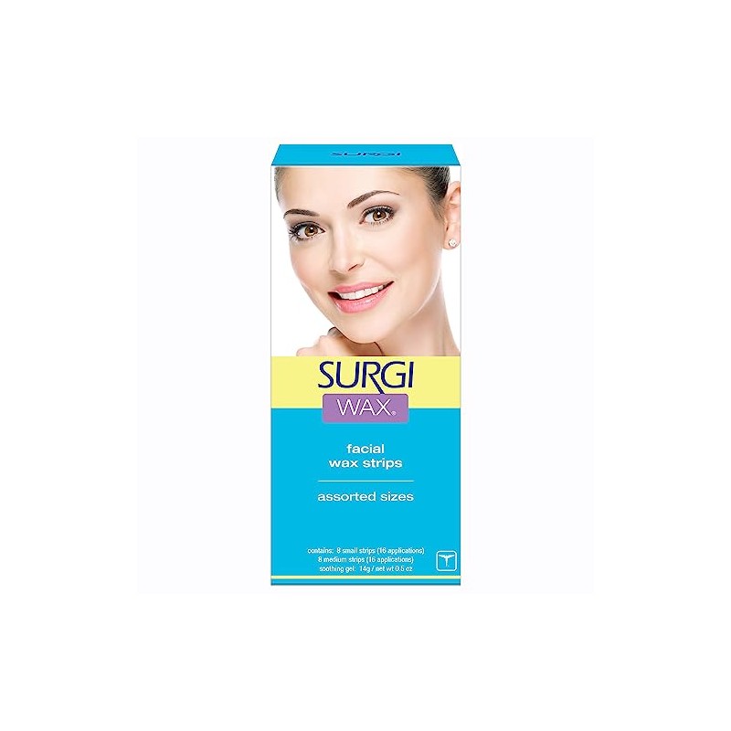 Surgiwax Facial Wax Strips, Honey - Facial Wax Strips for
