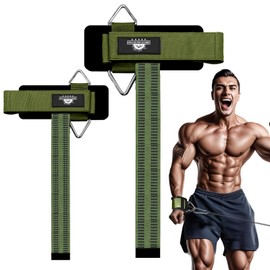 Lights Mountain Wrist Cuffs Weight Lifting Straps – Heavy-Duty Cable Machine Attachments & Weightlifting Wrist Support for Lateral Raises, Pull Exercises & Strength Training