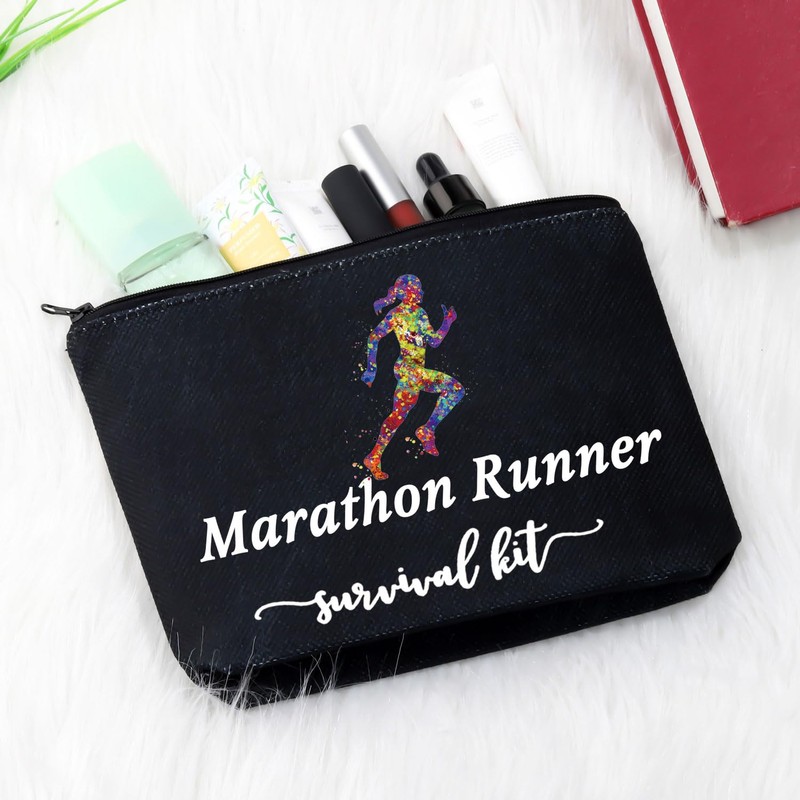 JTOUK Running Runner Gift Marathoner Gift Marathon Runner Zipper Pouch