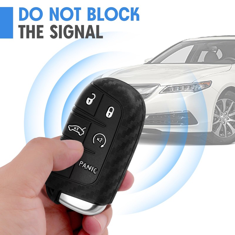 WORCAS Key Fob Cover Case Compatible with Chrysler 200 300