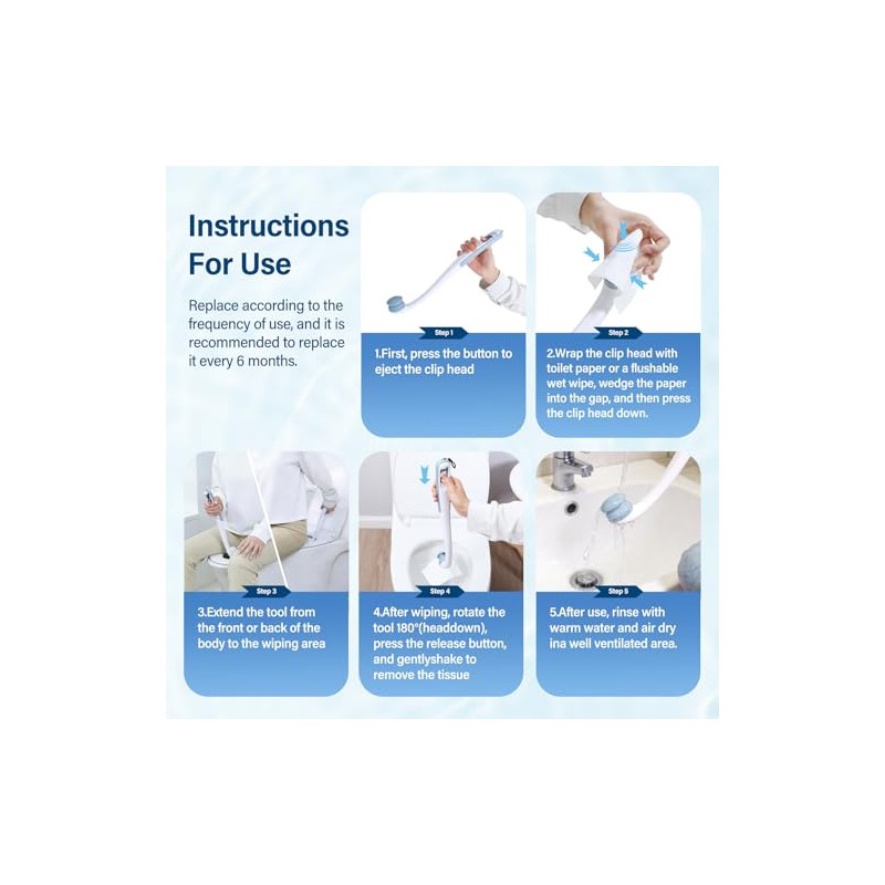 Toilet Aids for Wiping Bottom – Ideal for People Overweight,Elderly,