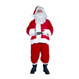 RG Costumes Men's Santa Suit-Velboa, Red, One Size