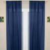 Crystal Navy Plain Voile 90"