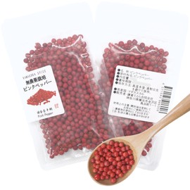 [Kamakura Spices] Pink Pepper, 0.4 oz (12 g), Made in Madagascar / For Accenting Colors and Taste of Dishes, Pink Pepper, Pepper, Grain Pepper, Pepper, Kamakura Tetora