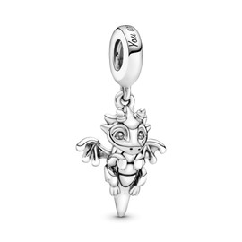 Wedanor Charm Family Heart Animal Charm Pendant 925 Sterling Silver Charm Bead Pendant for European Bracelets and Necklaces, Silver, Cubic Zirconia