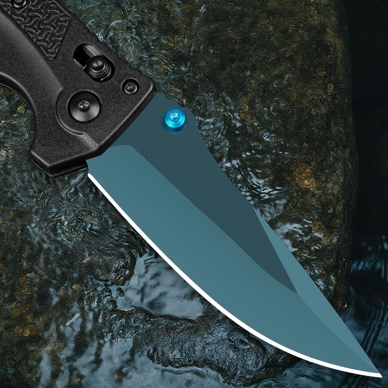 Folding Pocket Knife with CPM Steel Blade & Nylon Handle