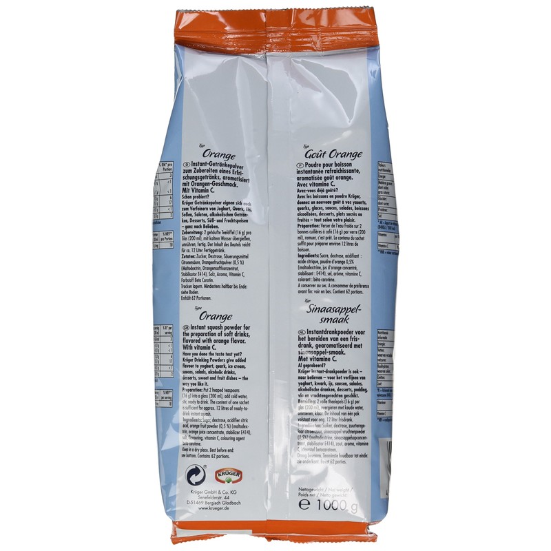 Getränkepulver Orange, 1er Pack (1 x 1000 g)