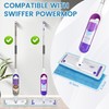 6 Pack Reusable Microfiber Mop Pads Compatible with Swiffer PowerMop,
