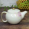 Kutani Yaki(ware) Japanese Teapot Sakura Gold Leaf (with tea strainer)