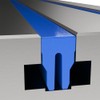 Edge Technology 67-150 - 5/8" T-Slot Cover (Blue), High‑Temp Silicone