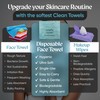 Disposable Face Towel Extra Large- 100% Viscose Cotton | Ultra
