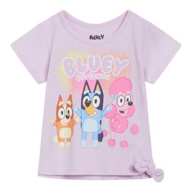 Bluey Bingo Coco Toddler Girls T-Shirt and Leggings Outfit Set Lavender 3T