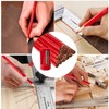 20 Carpentry Pencils, Red Flat Carpenter's Pencils, Heavy Construction Pencils,