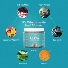 Akasha Sea Moss Glow Gummies Vitaminas Para Cabello Y Piel N/a