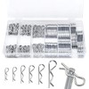 150pcs R Clips Stainless Steel Cotter Pins R Split Clips,