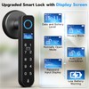 Smart Fingerprint Door Knob Lock with Display Screen, Fingerprint Biometric