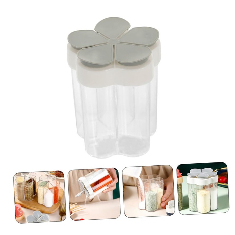 CIYODO Portable Spice Containers 2-piece Seasoning Jar Set Spice Dispenser