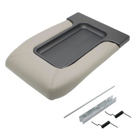 NHILES Center Console Lid Replacement Kit for 1999 2000 2001 2002 2003 2004 2005 2006 2007 Silverado/Avalanche/Suburban/Sierra/Yukon Replaces Number 19127364, 19127365, 19127366 (Light Gray)