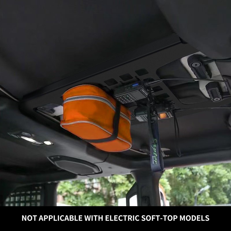 CLAMBER Overhead Molle Panel Roof Rack for Jeep Wrangler JL