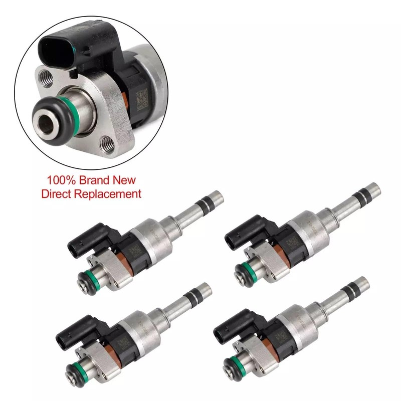 PENXD 55577403 4pcs Stainless Steel Fuel Injector, Compatible with Chevy