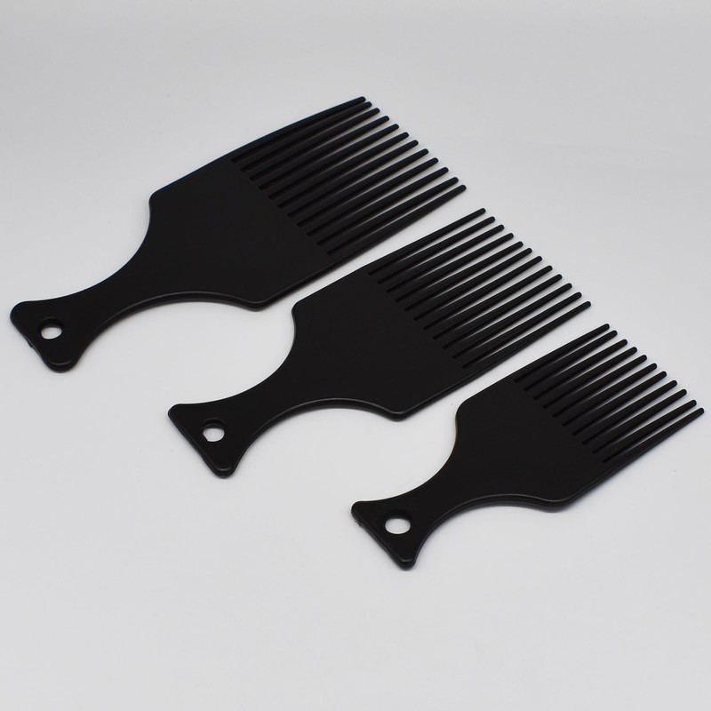 Afro Hair Comb Smooth and Stable Wide Teeth Plastic Styling