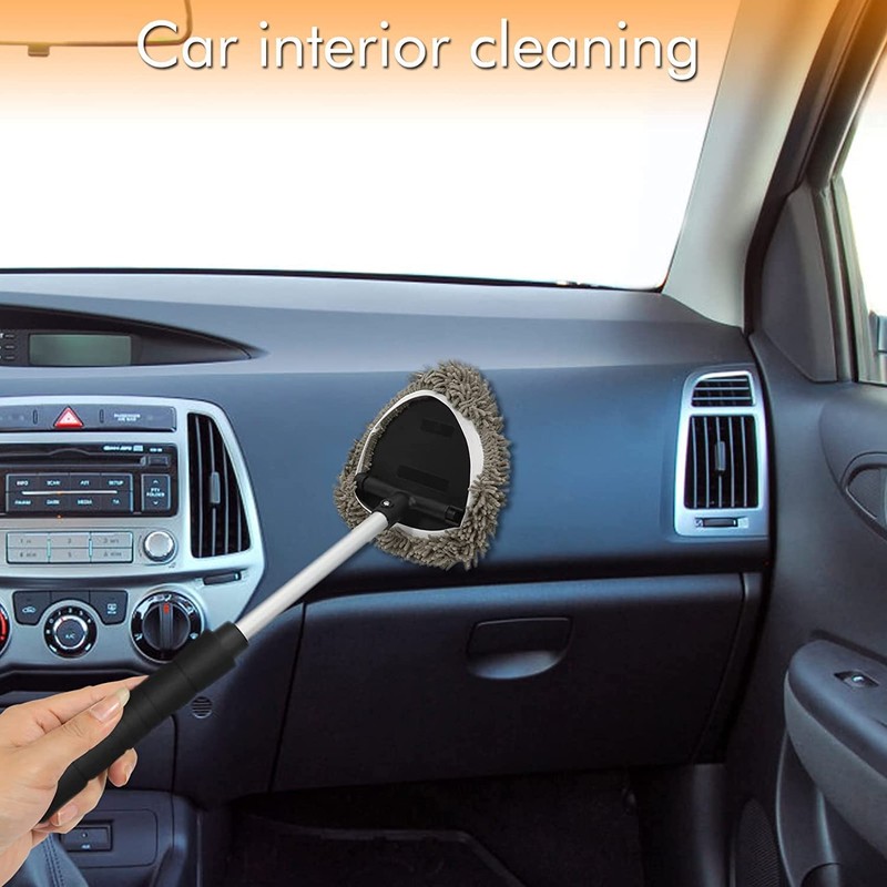 JOYFUL&HOPEFUL Car Windshield Cleaning Tool, Car Inside Window Cleaner Tool